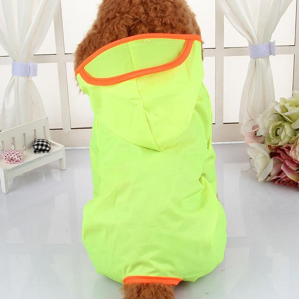 Color: Fluorescent color, Size: XS - Waterproof Poncho for Chilhuahua