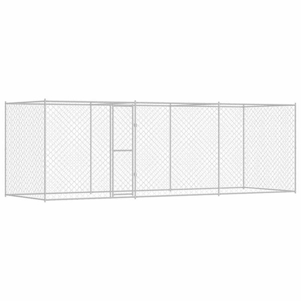  Dog Cage Silver 236.22 x 78.74 x 78.74 in Galvanised Steel