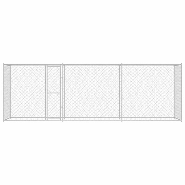  Dog Cage Silver 236.22 x 78.74 x 78.74 in Galvanised Steel