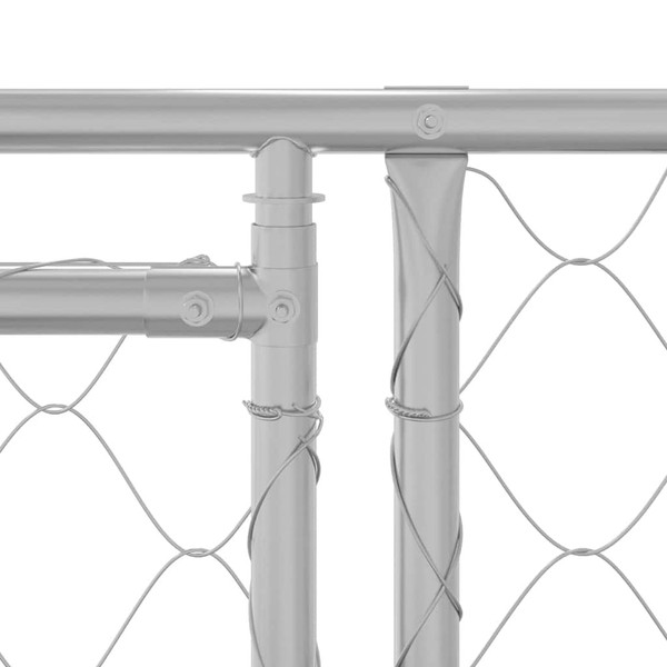 Dog Cage Silver 236.22 x 78.74 x 78.74 in Galvanised Steel