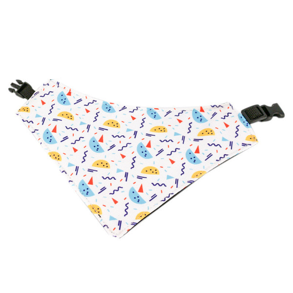 Color: PacMan, Pet size: XXL - Three-layer Thickened Waterproof Saliva Towel Triangle Scarf For Dogs