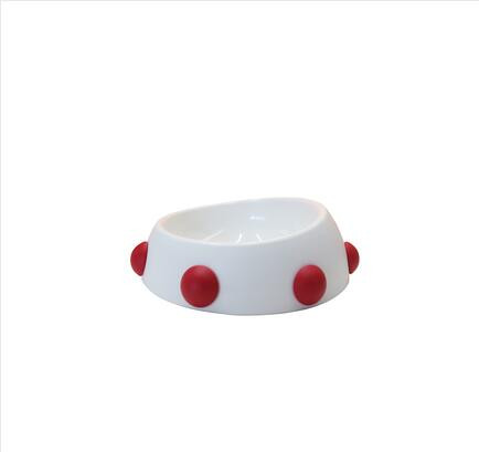 Color: White A, Size: S - High temperature resistant food bowl