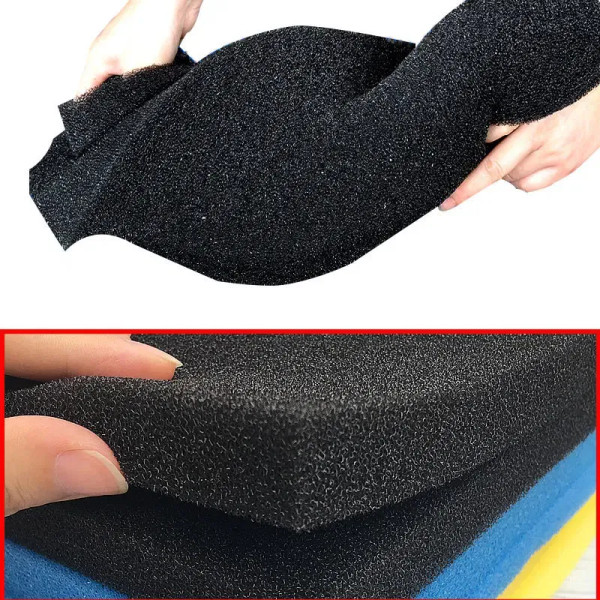 Color: Black, Size: S - aquarium accessories Practical Biochemical decoration Cotton Sponge Aquariu