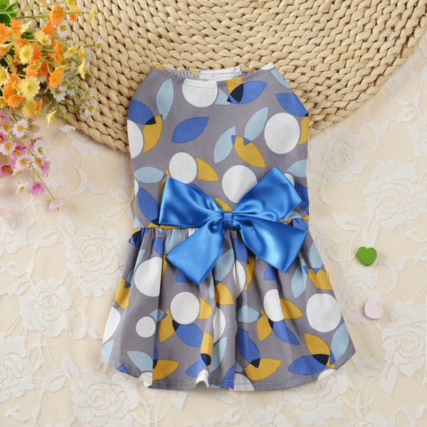 Color: 1blue, Size: S - Princess Dress Spring And Summer Dog Clothes Pet Clothes