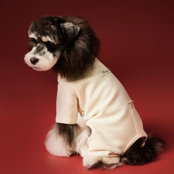 Tony Bear Dog Clothes Autumn And Winter Waffle Four-legged Pet Clothing