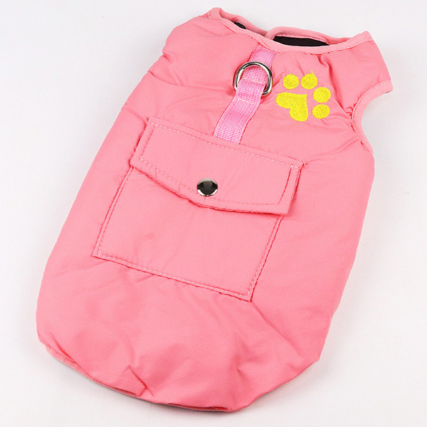 Color: Pink, Size: L - Medium and large dog padded vest