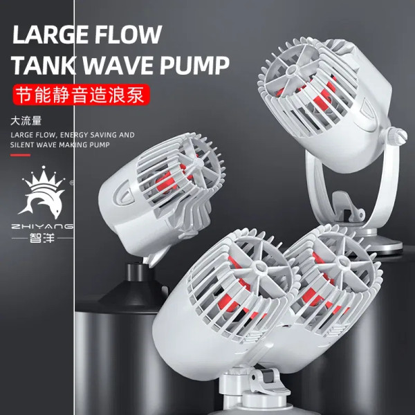 Color: Black, Power: 2W - Wavemaker Wave Maker Water Pump for Aquarium Fish Tank Submersible Aerobi