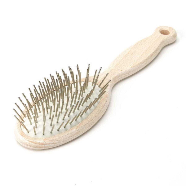 #1 All Systems Beachwood Handle Pin Brushes Oval