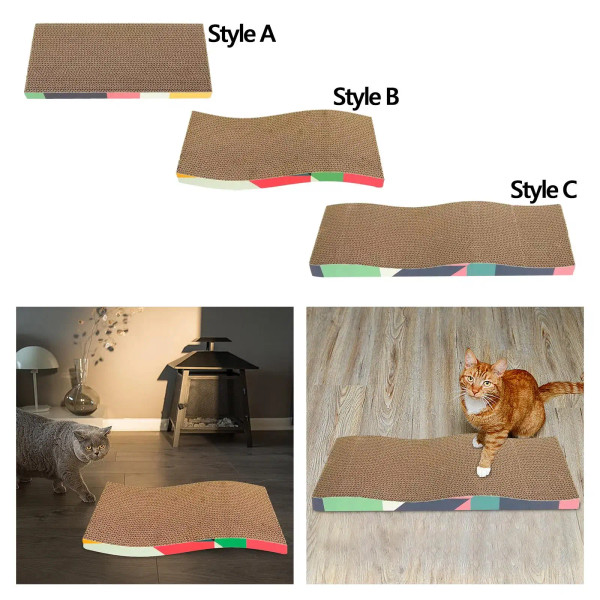 Color: GRAY - Cat Scratchers Cardboard Corrugated Paper Durable Furniture Protection Pet Sofa Cat S