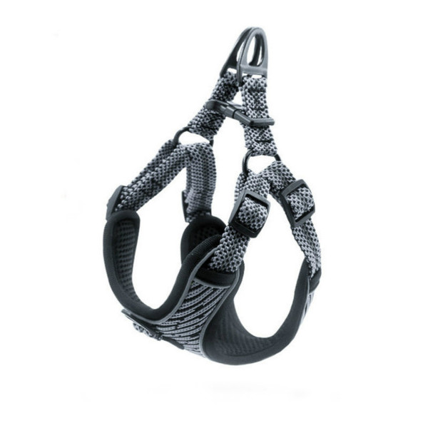 Color: Silver, Size: S - Pet chest strap explosion-proof flush reflective vest