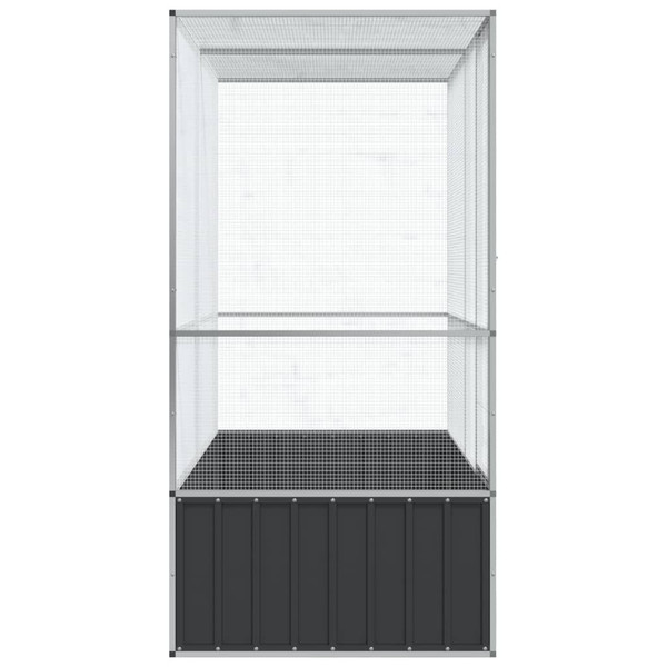 Aviary Silver 82.9"x42.1"x83.5" Steel