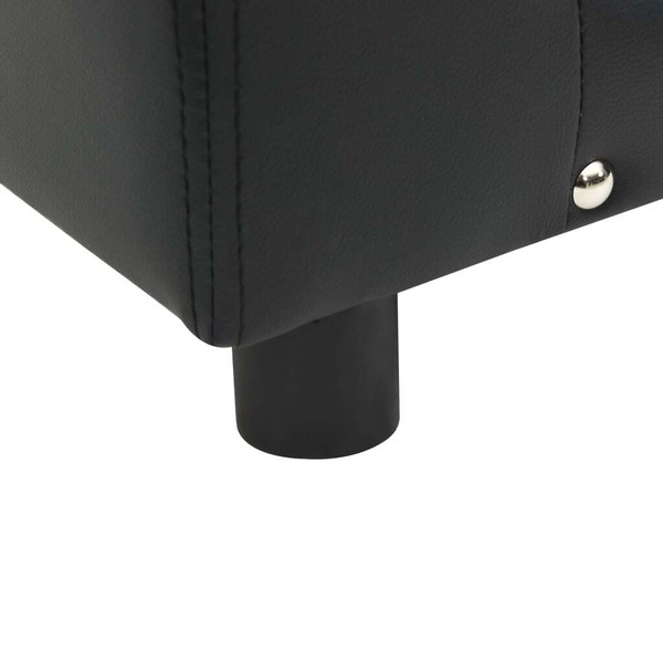  Dog Sofa Black Faux leather 31.9 x 16.9 x 12.2 in Dog Sofa