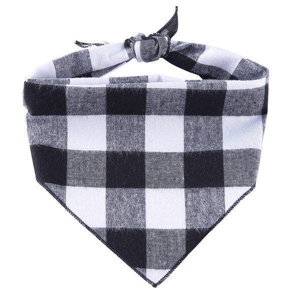 style: C, Size: L - Adjustable Dog Bandana Cotton Pet Neckerchief Cat Triangle Scarf Soft Saliva To