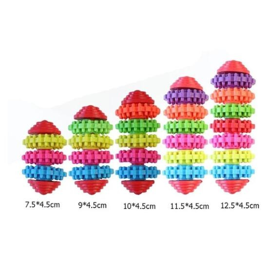 Color: Seven color - Colorful swivel pet toy dog molar
