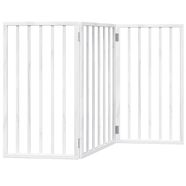  Dog Gate Set of 3 White Solid Poplar wood