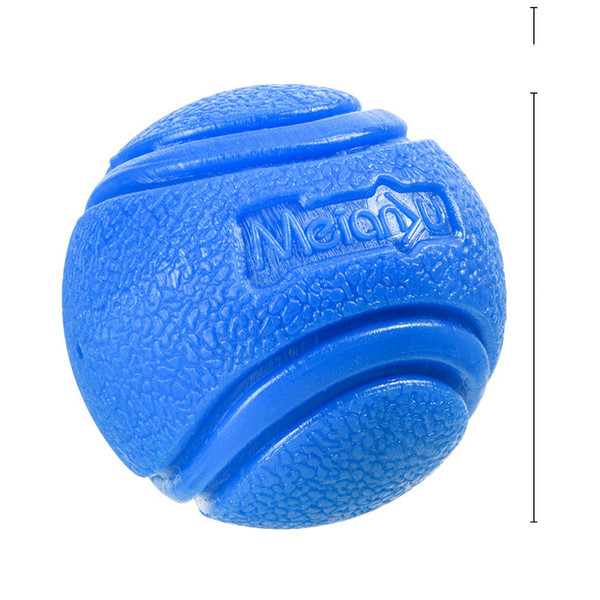 Color: Blue, Size: XL - Pet Dog Bouncy Ball, Bite-resistant Solid Ball, Rubber Bite