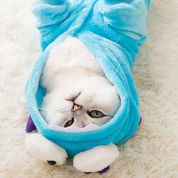 style: F, Size: M - Net red cat disguise small milk cat hairless cat kitten four legged clothes cut