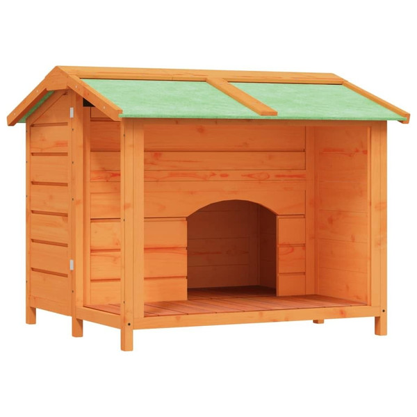  Dog Kennel Brown Solid Pine Wood Large Water-resistant materials