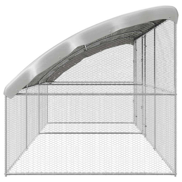  Chicken Cage 3 pcs Silver 236.22 x 78.74 x 78.15 in