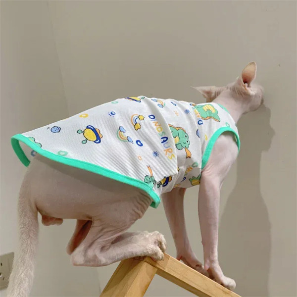 Color: Green, Size: 4XL, Ships From: CHINA - 1pc 2pcs 5pcs Cool feeling fabric Clothes for Sphynx C