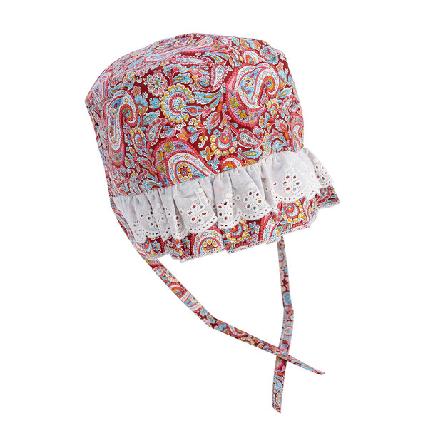 Color: Red flower hat, Size: L - Thin Pet Hat Cute Dog Headgear Lace Lace Dog Sun Hat