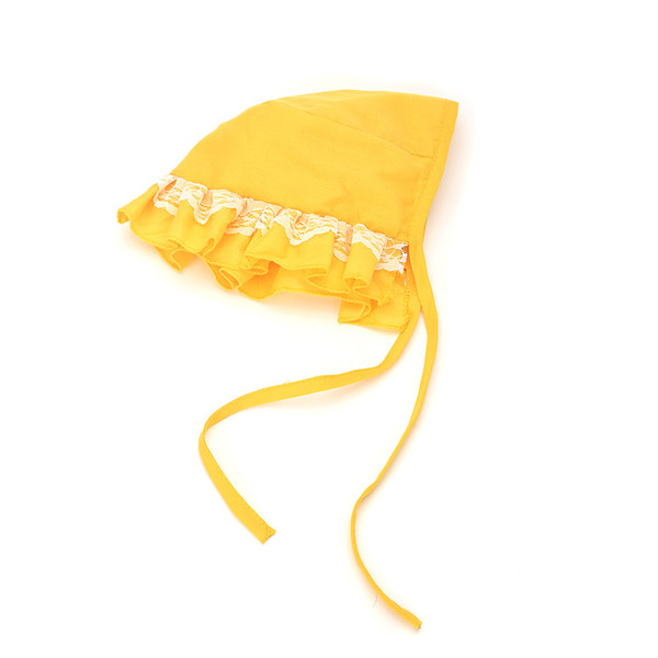 Color: Yellow, Size: M - Thin Pet Hat Cute Dog Headgear Lace Lace Dog Sun Hat