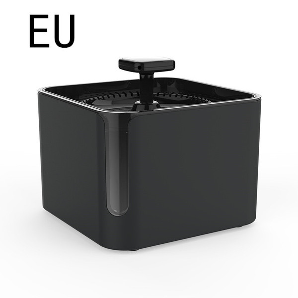 Color: Black, Size: EU Ordinary - 3L USB Automatic Pet Cat Dog Feeder Drinking Fountain Cats Water 