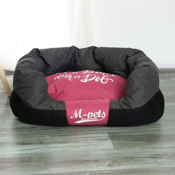 Color: Color matching dark pink, Size: M - Four Seasons Universal Kennel Easy To Clean Square Kennel