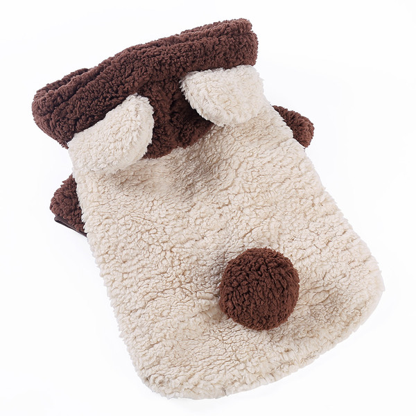 Color: Brown, Size: 6XL - Pet clothing big dog clothes feet autumn and winter