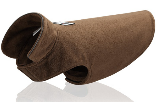Color: Coffee, Size: XS - Polar fleece clothing wear vest on both sides