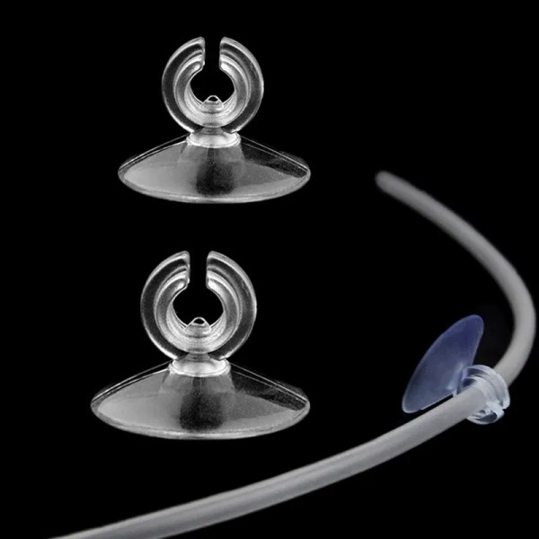 Color: WHITE, Size: L - Strong Aquarium Suction Cup Clips For Fish Tank Hose Oxygen Pump Air Tube S