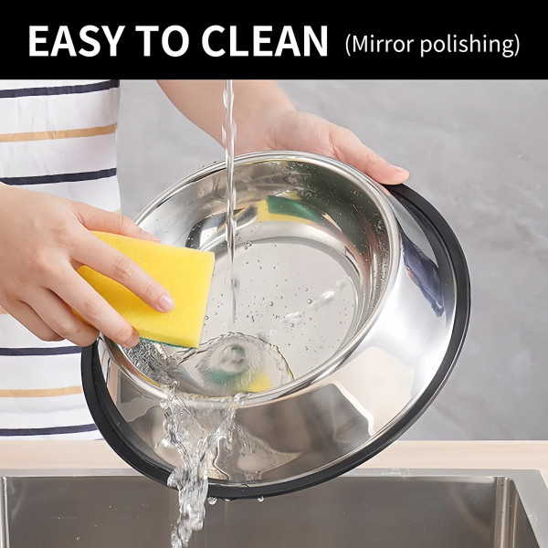 Color: Blue, Size: XS - Pet Dog Cat colours Stainless Steel Bowl Pet Feeding Bowl Cat and Dog Drink