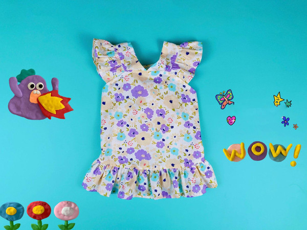 Color: Purple, Size: 5XL - Fashion Simple Pet Floral Flower Skirt