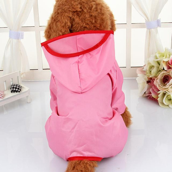 Color: Pink, Size: XL - Waterproof Poncho for Chilhuahua