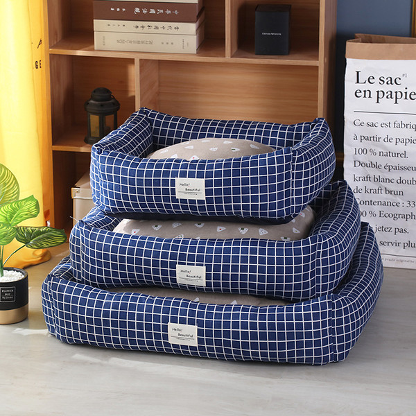 Color: Checkered, Size: S - Warm pet nest