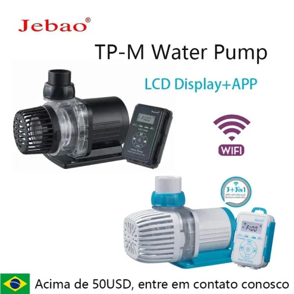 Color: Light Grey, Power: 1W - 2023 Jebao Jecod aquarium EP submersible pump LCD display WIFI fish 