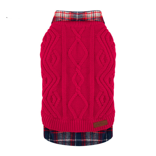 Color: Red, Size: S - Pet Dog Clothes Sweater Autumn And Winter Clothes