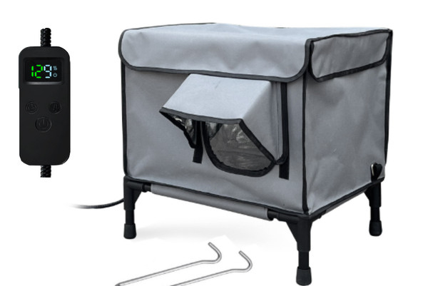 Specification: EU, Size: M-Black, Color:  - Outdoor Heating Insulation Foldable Cat Nest