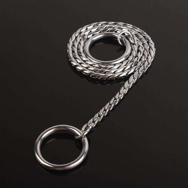 Color: Silver, Size: 5.0X70cm - Metal dog collar