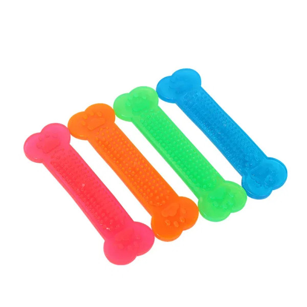 Color: Red, Ships From: CHINA - Hot Sale Pet Dog Chew Toys Rubber Bone Toy Aggressive Chewers Dog T