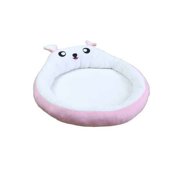 Color: Pink, Size: M - Pet plush mat