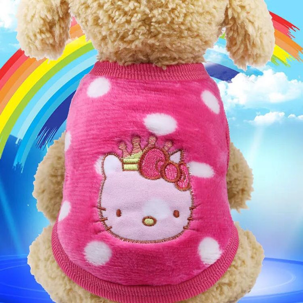 Color: Pink cat, Size: XS - Cat clothes dog clothes pet clothes