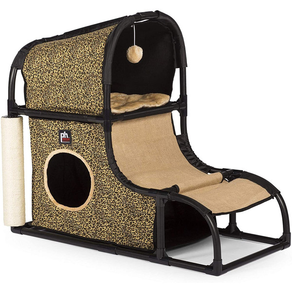 Prevue Pet Products Catville Loft Leopard Print