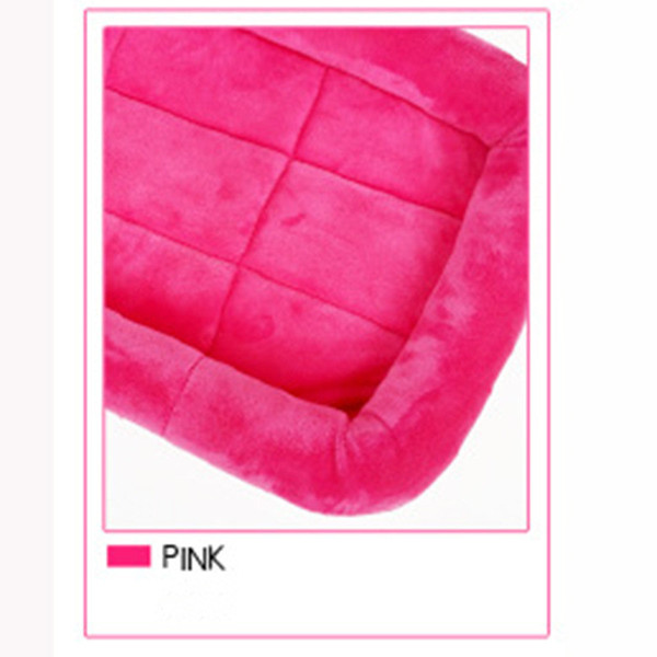 Color: Pink, Size: L - Teddy Kennel Autumn And Winter Blanket Color Kennel Dog Bed Pet Supplies