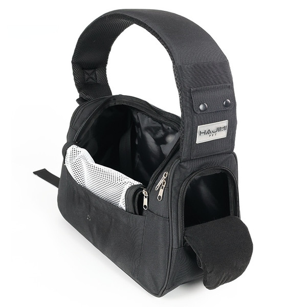 Color: Black, Specifications: S - Crossbody Large Capacity Four Seasons Universal Cat Backpack