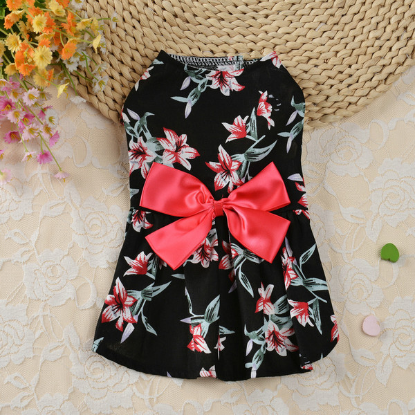 Color: Black, Size: S - Princess Dress Spring And Summer Dog Clothes Pet Clothes