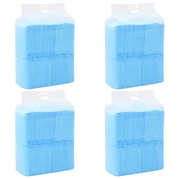 Pet Training Pad Set of 400 Blue and white