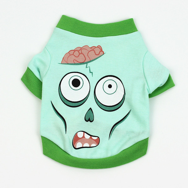 Style: Weird Brain, Size: XL - Clothes spring and summer clothing cartoon print T-shirt Teddy pet c