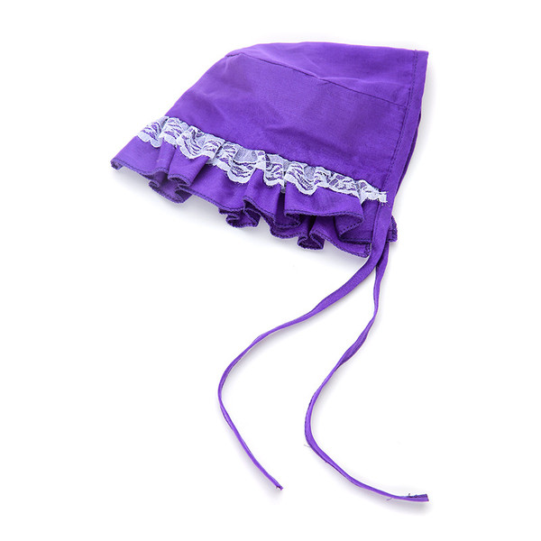 Color: Purple, Size: M - Thin Pet Hat Cute Dog Headgear Lace Lace Dog Sun Hat