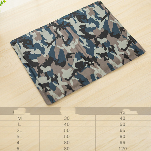 Color: Camouflage, Size: 40X30CM - Ice Pad Dog Pad Bite Resistant Cold Pad Not Easy To Stick Hair C